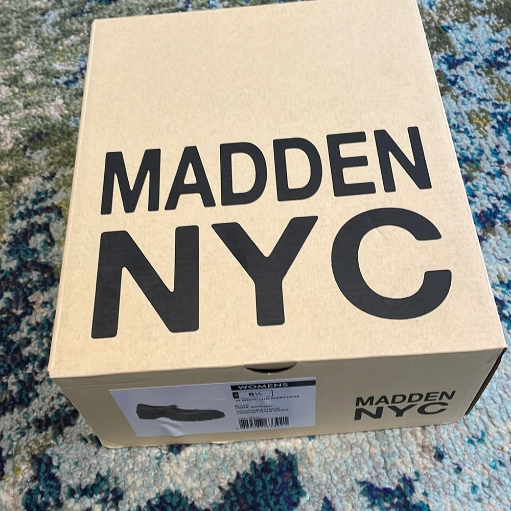 Madden NYC Mary Jane’s with thick rubber soles.
